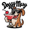 Cartoon Dog Holding Drink