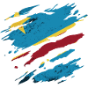 Congo - National Flag, Scratches, Cracks