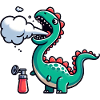 Dinosaur Stoner Weed Funny Animals