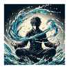 Meditatives Wasser- Element