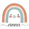 Anna! Regenbogen, personalisierbar