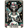 Skeleton Card Woman Nurse