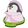 Pingouin mariée robe de mariage