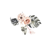 Tropical Floral Letter N