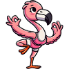 Flamingo Yoga Meditation Gymnastics