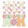 Gymnastics Mom Groovy Gymnast Acrobat