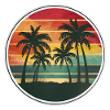 Tropical Beach Sunset.