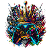 Royal Graffiti Gaming Controller