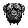 Mastiff Dog Portrait