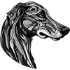 Greyhound Dog Portrait
