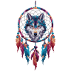 Wolf Dream Catcher Animal Spiritual