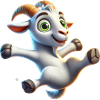 Funny Goat Farm Animal Motif