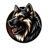 German Shepherd Cool Logo