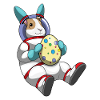 Bunny astronaute de Pâques