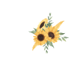 Sunflower Floral Letter O