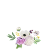 Purple Floral Letter O