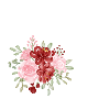 Red Floral Letter P