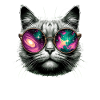 Cat Sunglasses Galaxy Cats