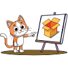 Katze und Karton