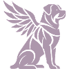 Dog Rottweiler Angel Wings Silhouette