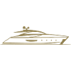 Motorboat Yacht Silhouette Minimal Design
