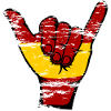 Spain Flag Surfing Symbol Used