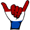 Holland Flag Surfing Symbol