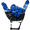 Estonia Flag Surfing Symbol Used