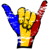 Romania Flag Surfing Symbol used