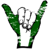 Nigeria Flag Surfing Symbol used