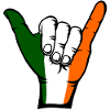 Ireland Flag Surfing Symbol