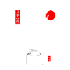 Encre cerisier japonais - blanc