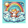 Sunrise, Rainbow, Fantasy, Paradise, Sun