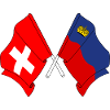 Flagge Schweiz und Flagge Liechtenstein