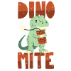 Dino with dynamite