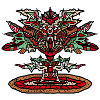 Robot dragon tree tattoo