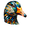 Polygon Art Gänsegänse