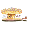 Enchanted Carousel Unisex Illustration