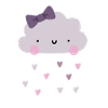 Love Cloud - Hearts - Rain