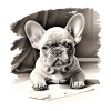 French Bulldog Puppy Drawing