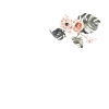 Tropical Floral Letter Q