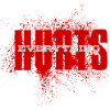 EVERYTHING HURTS - red white font