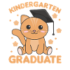 Kids Kindergarten Graduate Cat Graduation