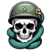 serpent squelette et tatouage