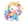Einhorn Kawaii Japanisch