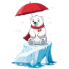 Polar Bear, Ice & Parasol