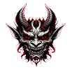 Unleashed Fury Dämon Creepy Gesicht