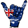 Australia Flag Surfing Symbol Used