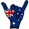 Australia Flag Surfing Symbol