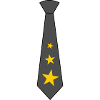 Cravate avec des étoiles